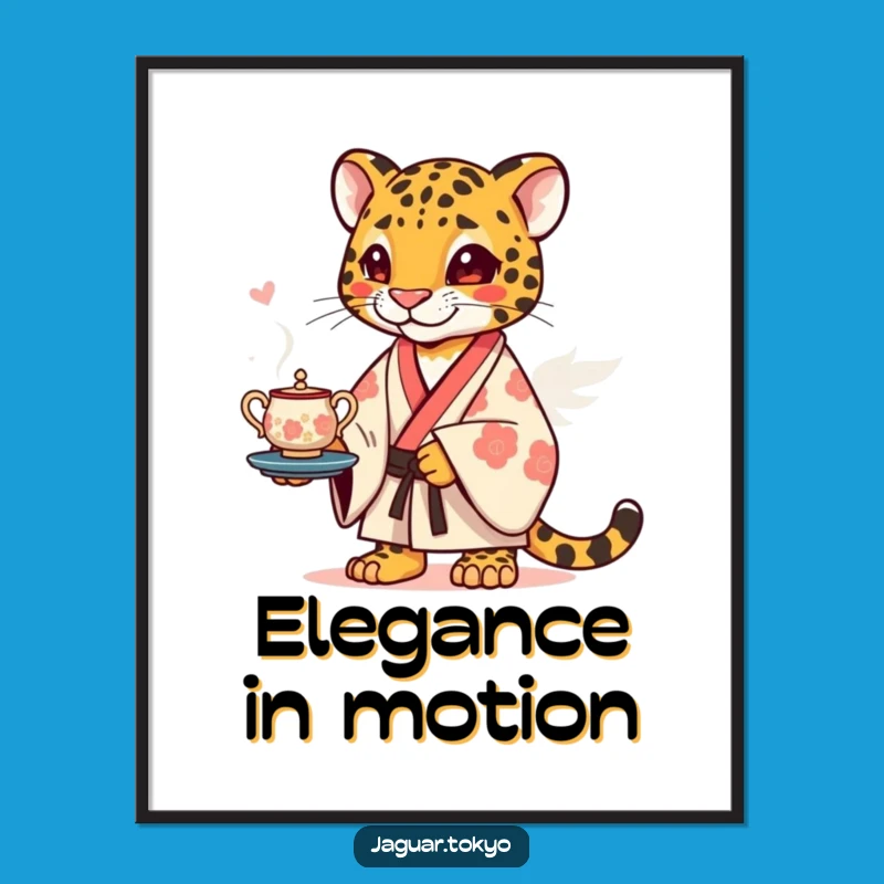 Funny Jaguar Kimono Digital Art - Instant Hilarious Decor Download!