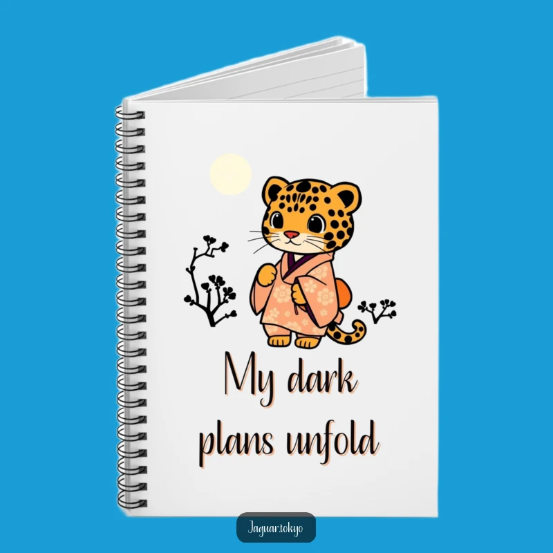 Funny Jaguar Kimono Starry Night Notebook - Creative Journal Gift