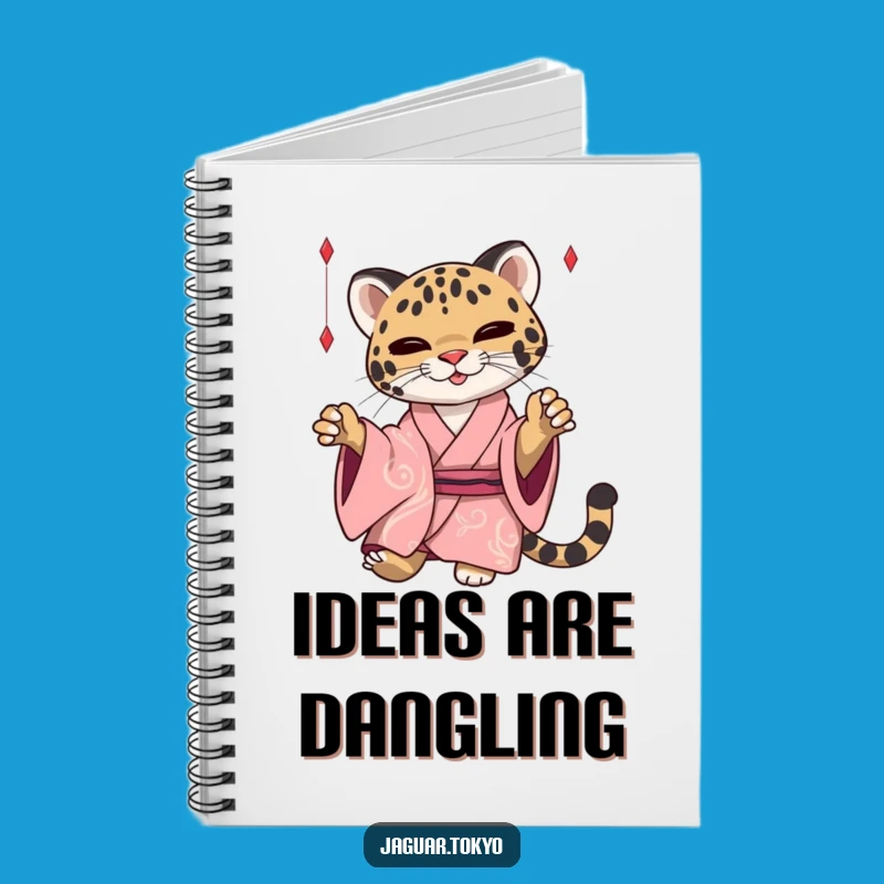 Funny Jaguar Notebook: Kimono Feline Journal - Elegant & Playful Gift