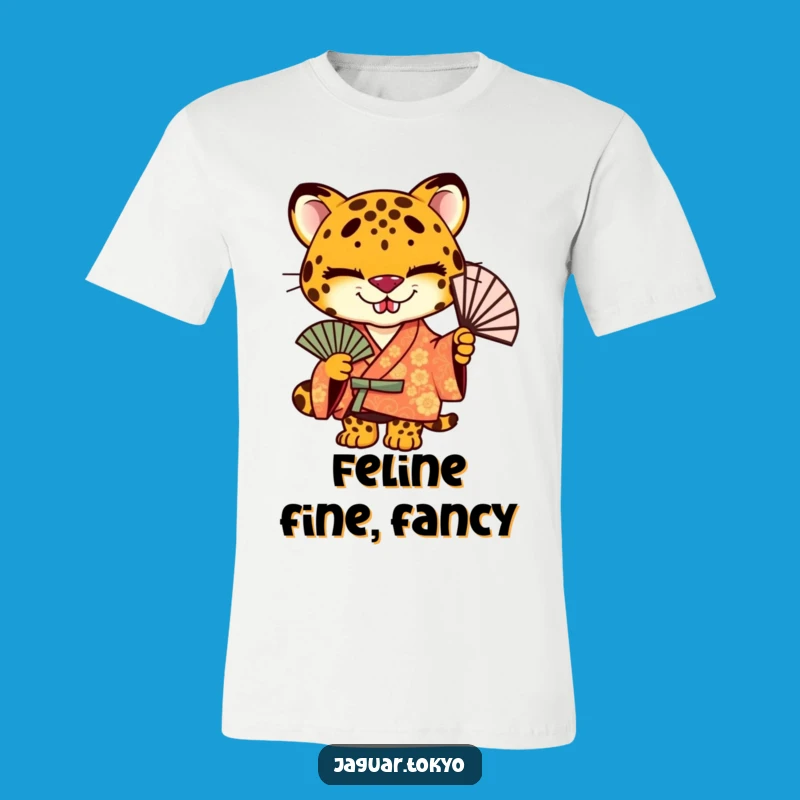 Funny Jaguar Kimono T-Shirt - Mischievous Cat Style Tee - Cool Gift