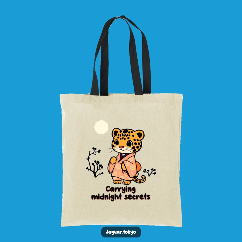 Funny Jaguar Kimono Starry Night Tote Bag - Chic Artistic Accessory